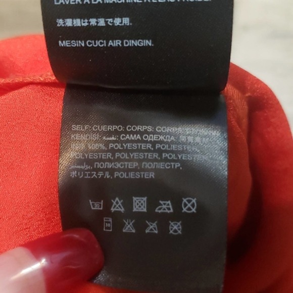 NWT bebe Sz 8 Open Back Bright Orange/Red Jumpsuit Romper - Picture 7 of 12